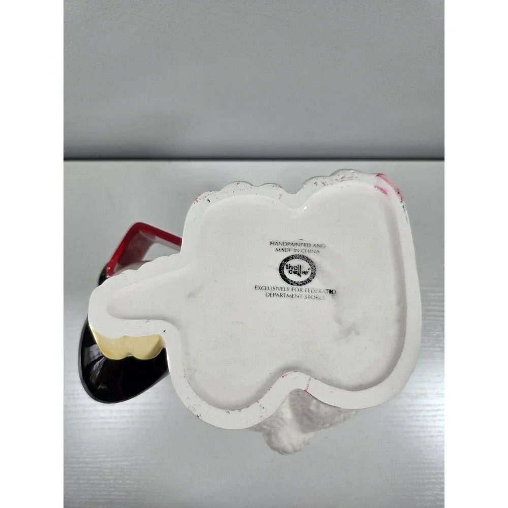 Vintage Rare  Hand Painted CELLAR Bear & Penguin Cookie Jar Original Box‎